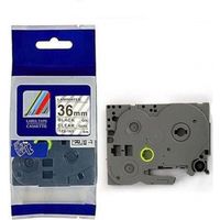 Brother TZe-M61 - (36 mm) - Schwarz auf transparent - Tape
