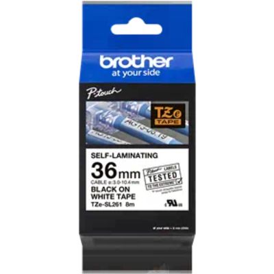 Brother TZe-SL261 - Schwarz auf weiß - Tape