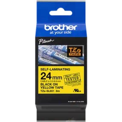 Brother TZe-SL651 - Schwarz auf gelb - Tape
