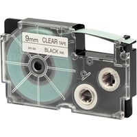 Casio XR-9WE1 - Schwarz auf weiß - Tape