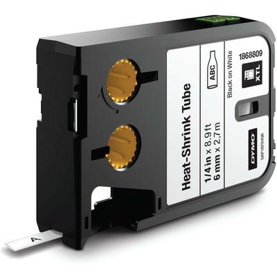 Dymo 1868809 Beschriftungsband Schwarz auf Weiß (6 mm)