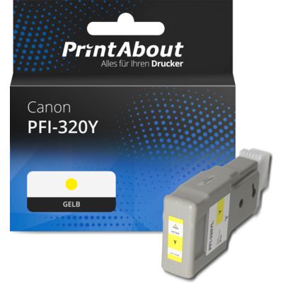 Druckerpatrone kompatibel mit Canon PFI-320Y - Gelb - Hohe Kapazität