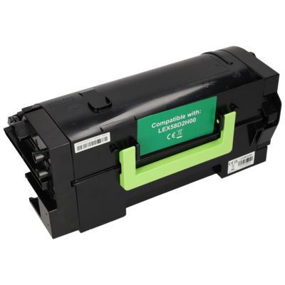 Toner kompatibel mit Lexmark 58D2H00 - Schwarz - Hohe Kapazität