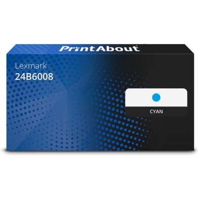 Toner kompatibel mit Lexmark 24B6008 - Cyan