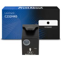 Toner kompatibel mit Lexmark C232HK0 - Schwarz - Hohe Kapazität