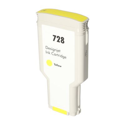 Druckerpatrone kompatibel mit HP F9J65A (728) - Gelb - Extra hohe Kapazität