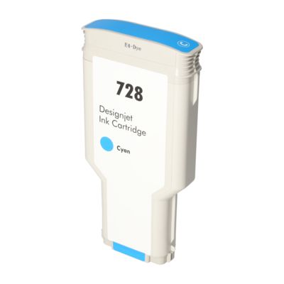 Druckerpatrone kompatibel mit HP F9J67A (728) - Cyan - Extra hohe Kapazität