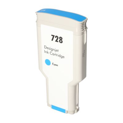 Druckerpatrone kompatibel mit HP F9J67A (728) - Cyan - Extra hohe Kapazität