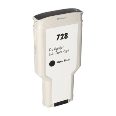 Druckerpatrone kompatibel mit HP F9J68A (728) - Mattschwarz - Extra hohe Kapazität