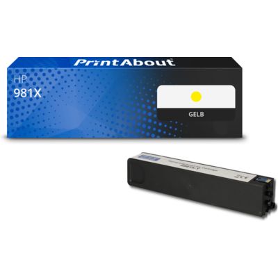 Druckerpatrone kompatibel mit HP 981X (L0R11A) - Gelb - Hohe Kapazität