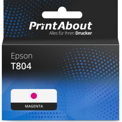 Druckerpatrone kompatibel mit Epson T804 (C13T804300) - Magenta