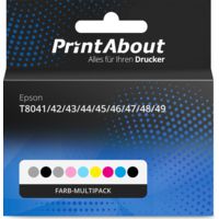 Druckerpatrone kompatibel mit Epson T8041/42/43/44/45/46/47/48/49 - Farb-Multipack - Multipack