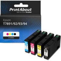 Druckerpatrone kompatibel mit Epson T7891/92/93/94 - 4-farbig - Multipack