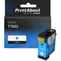Druckerpatrone kompatibel mit Epson T7602 - Cyan