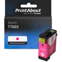 Druckerpatrone kompatibel mit Epson T7603 - Kräftiges Magenta