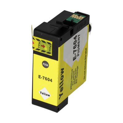 Druckerpatrone kompatibel mit Epson T7604 - Gelb