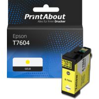 Druckerpatrone kompatibel mit Epson T7604 - Gelb