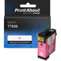 Druckerpatrone kompatibel mit Epson T7606 - Kräftiges helles Magenta