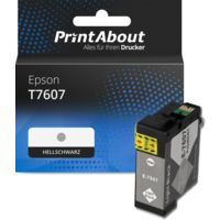 Druckerpatrone kompatibel mit Epson T7607 - Hellschwarz