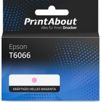 Druckerpatrone kompatibel mit Epson T6066 - Kräftiges helles Magenta - Hohe Kapazität