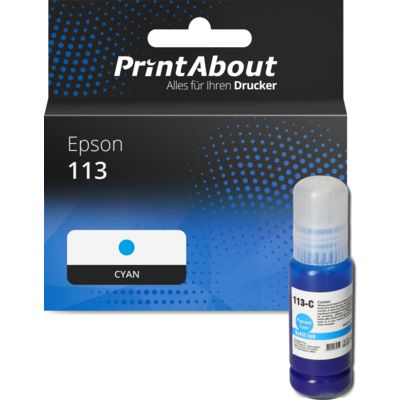 Druckerpatrone kompatibel mit Epson 113 (C13T06B240) - Cyan