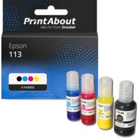 Druckerpatrone kompatibel mit Epson 113 (CT06B14/24/34/440) - 4-farbig - Multipack