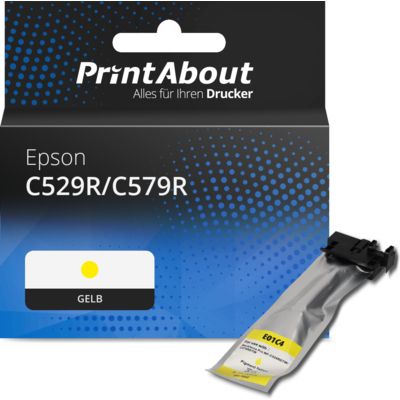 Druckerpatrone kompatibel mit Epson C529R/C579R  (T01C400) - Gelb - Hohe Kapazität
