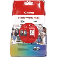 Canon PG-540L / CL-541XL photo value pack - Schwarz + 3 Farben - Druckerpatrone - Multipack