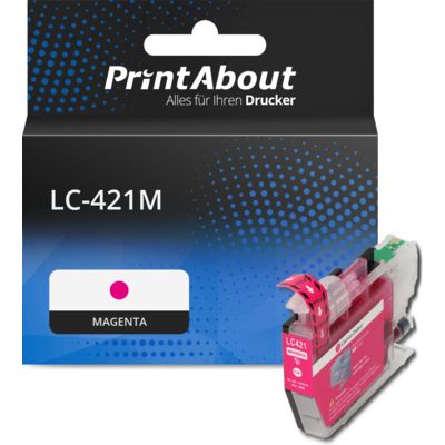 Druckerpatrone kompatibel mit Brother LC-421M - Magenta