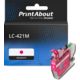 Druckerpatrone kompatibel mit Brother LC-421M - Magenta