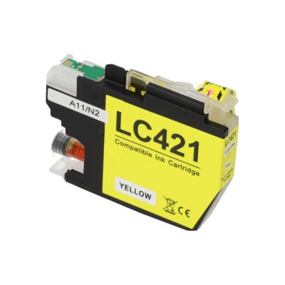 Druckerpatrone kompatibel mit Brother LC-421Y - Gelb