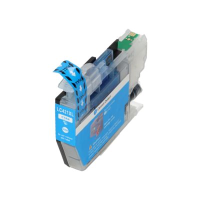 Druckerpatrone kompatibel mit Brother LC-421XLC - Cyan - Hohe Kapazität