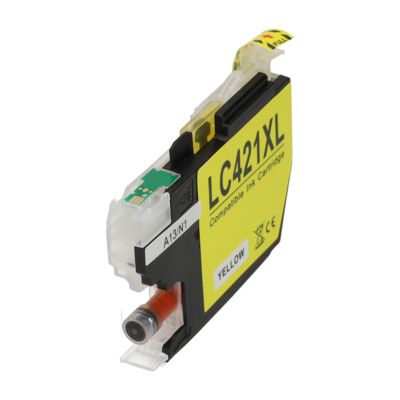 Druckerpatrone kompatibel mit Brother LC-421XLY - Gelb - Hohe Kapazität