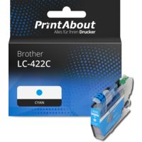 Druckerpatrone kompatibel mit Brother LC-422C - Cyan