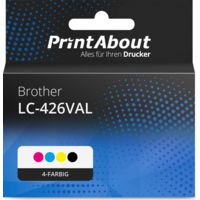 Druckerpatrone kompatibel mit Brother LC-426VAL - 4-farbig - Multipack