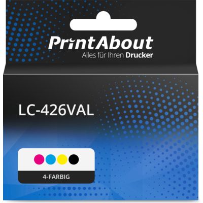 Druckerpatrone kompatibel mit Brother LC-426VAL - 4-farbig - Multipack