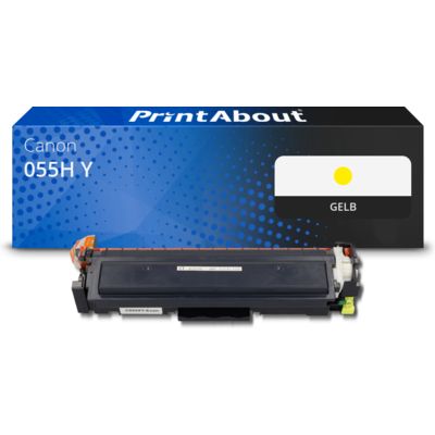 Toner kompatibel mit Canon 055H Y - Gelb - Hohe Kapazität