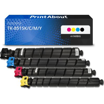 Toner kompatibel mit Kyocera TK-8515K/C/M/Y - 4-farbig - Multipack