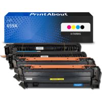 Toner kompatibel mit HP 659A (W2010/11/12/3A) - 4-farbig - Multipack