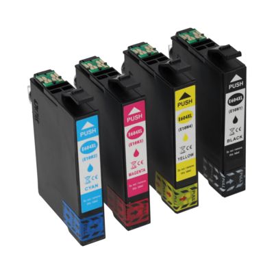 Druckerpatrone kompatibel mit Epson 604XL (C13T10H64010) - 4-farbig - Hohe Kapazität - Multipack