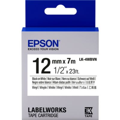Epson LK-4WBVN - Schwarz auf weiß - Tape