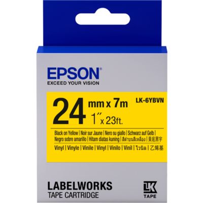 Epson LK-6YBVN - Schwarz auf gelb - Tape