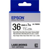 Epson LK-7WBVN - Schwarz auf weiß - Tape