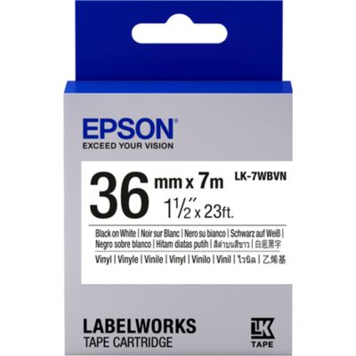 Epson LK-7WBVN - Schwarz auf weiß - Tape