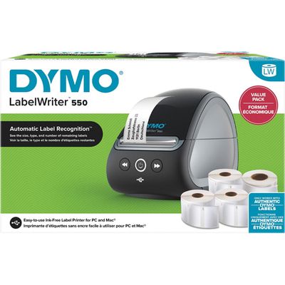 Dymo LabelWriter 550 Etikettendrucker + 4 Rollen mit Etiketten