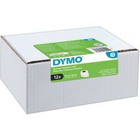Dymo 2093091 (12 stuks) - Schwarz auf weiß - Etikett