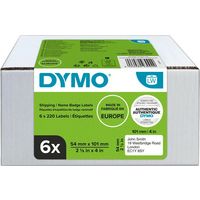 Dymo 2093092 (6 stuks) - Schwarz auf weiß - Etikett