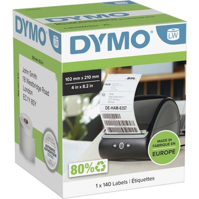 Dymo 2166659 - Schwarz auf weiß - Etikett
