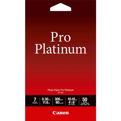 Canon PT-101 pro platinum photo paper 300 grams 10 x 15 cm (50 vel) - Fotopapier