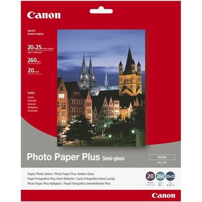 Canon SG-201 photo paper plus semi-gloss 260 grams 20 x 25 cm (20 vel) - Fotopapier